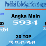 Prediksi Kode Syair Sdy 26 Agustus 2023