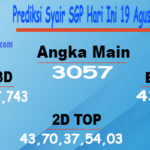 Prediksi Syair SGP Hari Ini 19 Agustus 2023