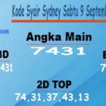 Kode Syair Sydney Sabtu 9 September 2023