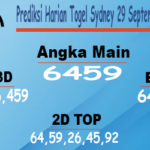 Prediksi Harian Togel Sydney 29 September 2023 Siang Ini