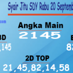 Syair Jitu SDY Rabu 20 September 2023