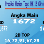 Prediksi Harian Togel Hongkong 16 Oktober 2023 Malam Hari Ini