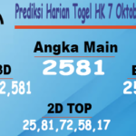 Prediksi Harian Togel Hongkong 7 Oktober 2023 Malam Ini